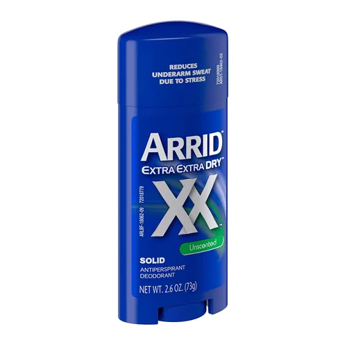 Vista 4 de Arrid XX Extra Extra Dry Desodorante Antitranspirante Sólido, sin perfume, 2.6 oz.