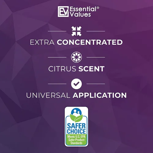 Vista 4 de Essential Values Limpiador de peróxido al 5%, certificado Safer Choice Fabricado en Estados Unidos, multisuperficie, extra concentrado, ideal