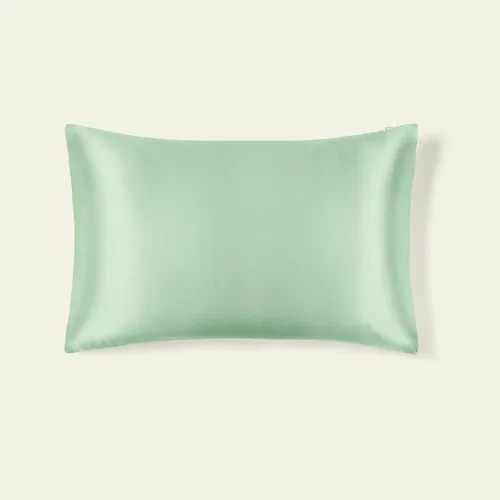 Vista 21 de LILYSILK Funda de almohada de seda natural para cabello y piel con parte inferior de algodón, 1 unidad estándar de 20 x 26 pulgadas, color verde