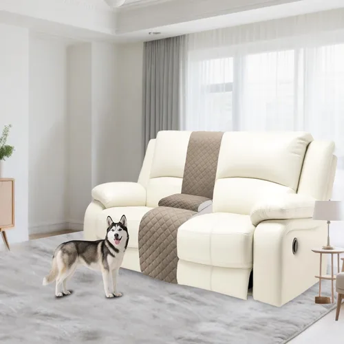 Vista 69 de Fundas para sofá modular reclinable, de terciopelo en forma de L, funda de consola central para perros y mascotas, lavable antideslizante, 1 funda