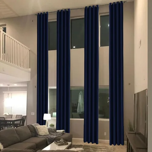 Vista 12 de cololeaf Cortinas opacas extralargas de níquel con ojales, cortinas opacas con aislamiento térmico para loft, sala de estar, dormitorio, habitación