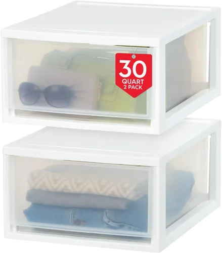 Vista 11 de IRIS USA Paquete de 2, 6 cuartos de galón pequeño organizador