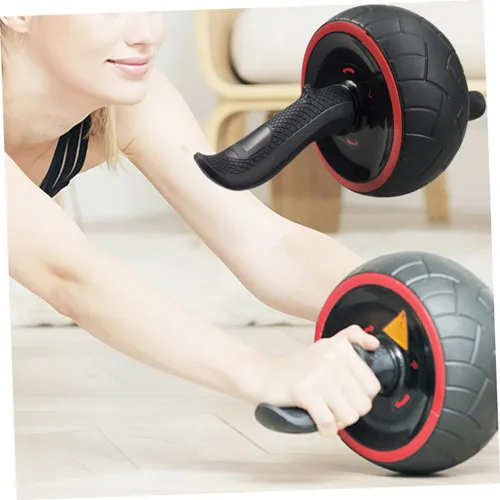 Vista 3 de GANAZONO Rueda abdominal de rebote Rueda de ejercicio Equipo de entrenamiento de entrenamiento en casa Rodillo de goma Ab Roller Rodillera