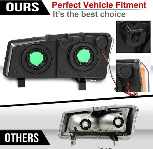 Vista 8 de PIT66 Faros LED, Compatible con 2003-2006 Chevy Silverado 1500 2500 3500 HD 2003 2004 2005 2006, Compatible con 2003-2006 Chevy Avalanche 1500 2500