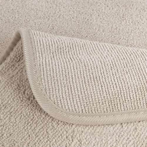 Vista 2 de POLYTE Premium - Toalla de mano de microfibra sin pelusas, 13 x 13 pulgadas, juego de 6 (beige) Paquete de 6, de gran tamaño, sin pelusas, secado