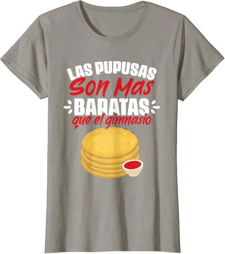 Vista 14 de Las Pupusas Que El Gimnasio - Camiseta salvadoreña salvadoreña, Negro