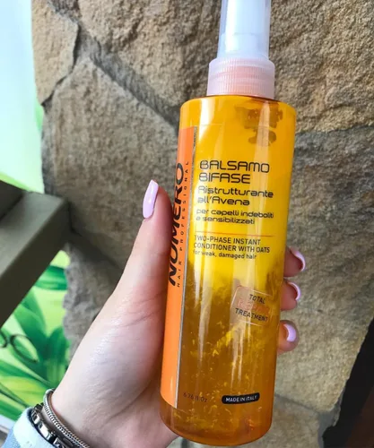 Vista 2 de Brelil Numero Instant - Acondicionador de avena bifásico para el cabello, 6.8 fl oz./6.7 fl.oz.