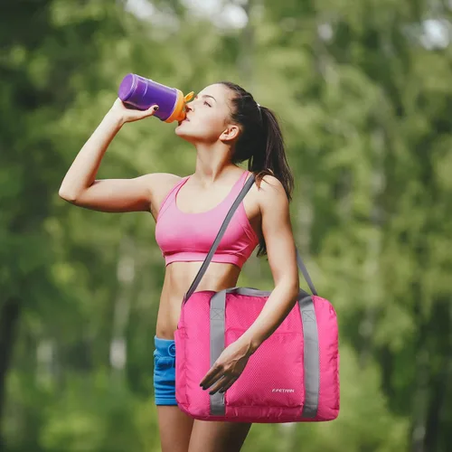 Vista 4 de F.FETIVIN Bolsa de viaje para artículos personales de 18 x 14 x 8 pulgadas para Spirit Airlines, bolsa de lona ligera impermeable para gimnasio