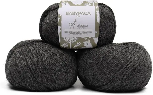 Vista 36 de Juego de 6 madejas de 100% lana de alpaca bebé (10.58 oz) de peso DK, fabricadas en Perú, celestial suave y perfecto para tejer y hacer ganchillo
