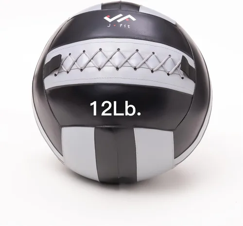 Vista 17 de JFit Wall Ball – Premium Soft Weighted Exercise Ball for Strength, Conditioning, Gym & Home Workouts, 4-30 LB