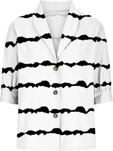 Vista 4 de Womens Shirts Dressy Casual 2023 Peasant T-Shirts Teen Girls Cute Tops Summer T-Shirts Trendy Going Out