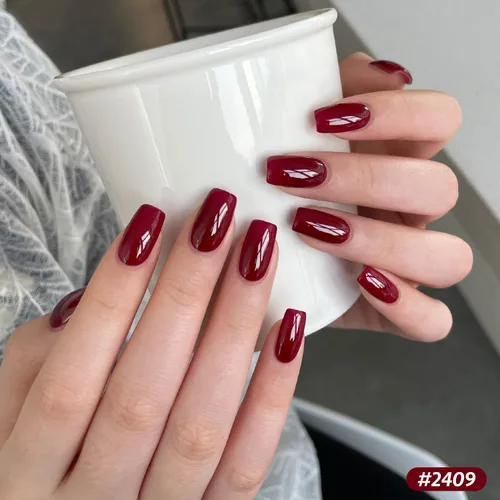 Vista 3 de GAOY Berry Collection - Esmalte de uñas en gel, color rosa intenso, borgoña, rojo, cereza y magenta, kit de esmalte de uñas para manicura de salón