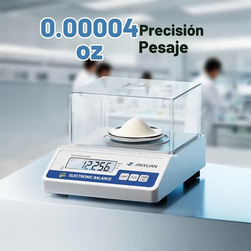 Vista 2 de Báscula de laboratorio 500gx0.001g Balanza de alta precisión Balanza analítica, escala de miligramo digital Escala de laboratorio científica