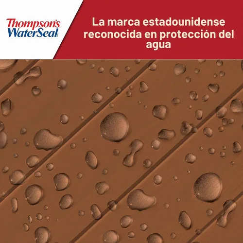 Vista 6 de Thompson’s WaterSeal sellador y repelente de manchas impermeable para madera de color sólido, cedro natural, 1 galón