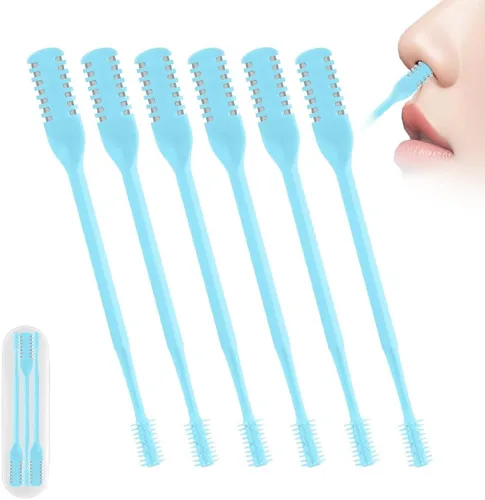 Vista 11 de Cortador de vello nasal 2 en 1, herramienta de eliminación de vello nasal mejorada con rotación de 360°, cuchilla de vello de nariz de doble cara