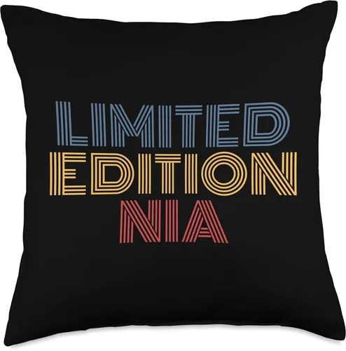 Vista 4 de Nia Limited Editon Personalized Name funny Throw Pillow