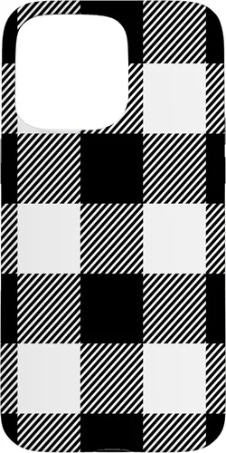 Vista 31 de Buffalo Plaid Black White Phone Case for iPhone 17