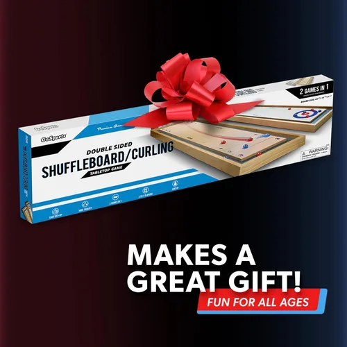 Vista 7 de GoSports Juego de Shuffleboard y Curling 2 en 1 de Mesa