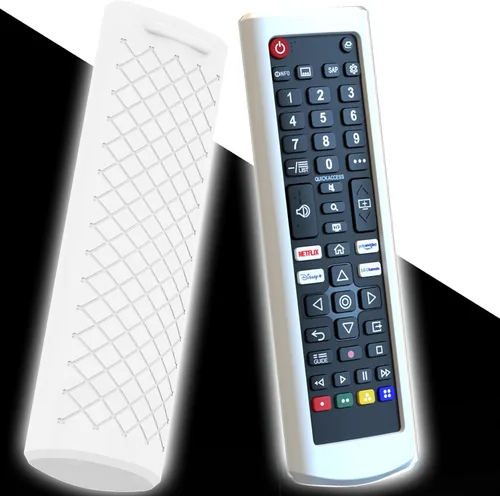 Vista 9 de Funda para control remoto LG TV, cubierta de batería compatible con control remoto LG para Smart TV serie AKB universal TV, cubierta para control