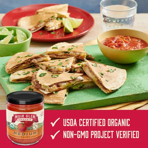 Vista 6 de Muir Glen Salsa mediana orgánica certificada por USDA, 16 onzas