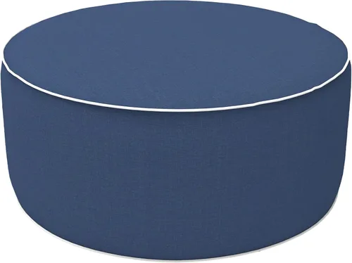 Vista 68 de LVTXIII Otomana inflable para interiores y exteriores, reposapiés redondo, 21 pulgadas de diámetro x 9 pulgadas de alto, todo clima, portátil, Hojas