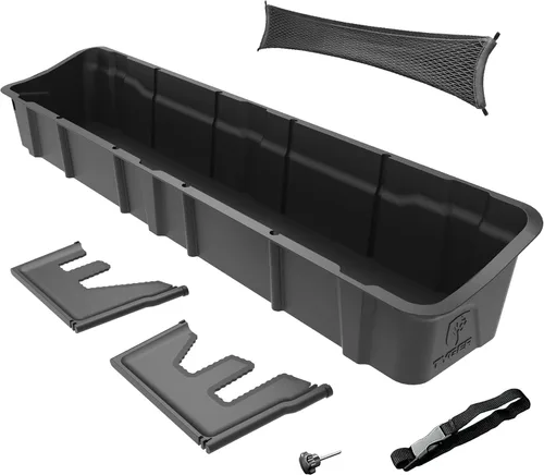 Vista 7 de Tyger Auto Caja de almacenamiento para debajo del asiento compatible con Chevy Silverado GMC Sierra 1500 2007-2013; 2007-2014 2500 3500HD Crew Cab