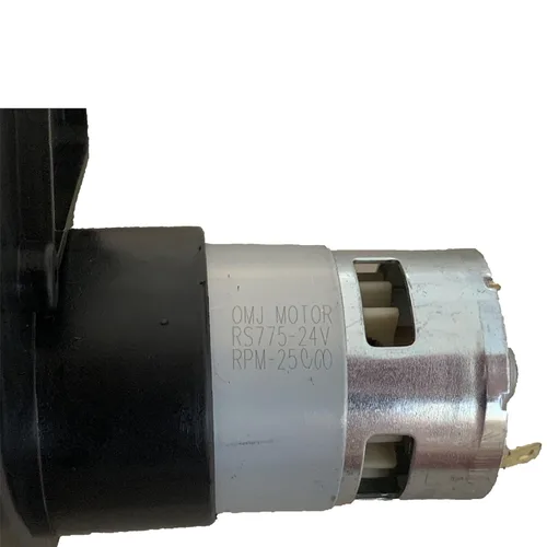 Vista 5 de Caja de cambios FY-750 con motor de 775 24 V 25000 RPM para niños, auto SUV, caja de cambios de 24 voltios, motor de alta velocidad para niños