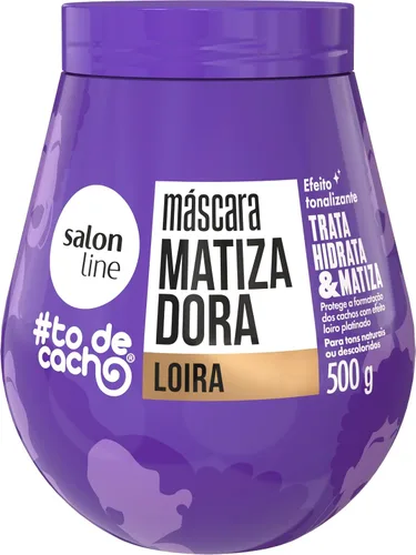Vista 2 de Mascara Matizadora Mascarilla Tónica Morada #todecacho Salon Line