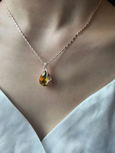 Vista 6 de Txibikn Juego de 4 piezas de joyería de cristal brillante con forma de estrella de moda para mujeres, mujeres, mujeres, esposa, boda, fiesta