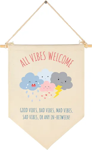 Vista 29 de Letrero de pared para aula, regalo para profesores, decoración inspiradora de vuelta a la escuela, bandera de pared con texto en inglés "Let's Root