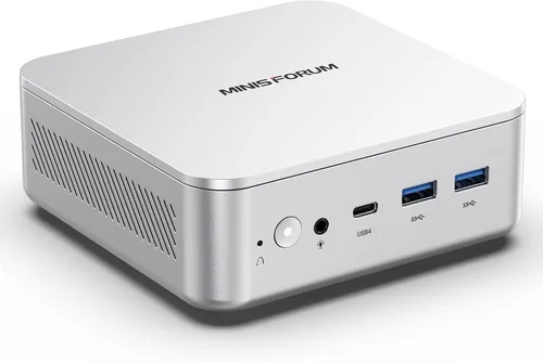 Vista 24 de MINISFORUM Mini PC M1 Plus Intel Core i5-12600H (12C/16T, hasta 4.5GHz), computadora de escritorio SSD DDR5 de 16 GB de 512 GB, salida triple