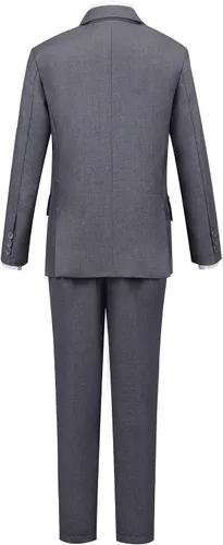 Vista 4 de Addneo Trajes formales Silm Fit de 5 piezas con camisa y chaleco para niño