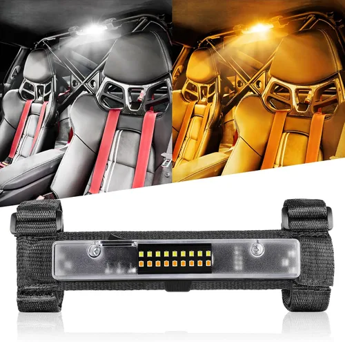 Vista 10 de Nirider Luz Interior UTV Universal Montaje en Barra Antivuelco Luces LED Luces de Jaula Antivuelco Utilitaria Luz Interior de Cúpula de Cortesía