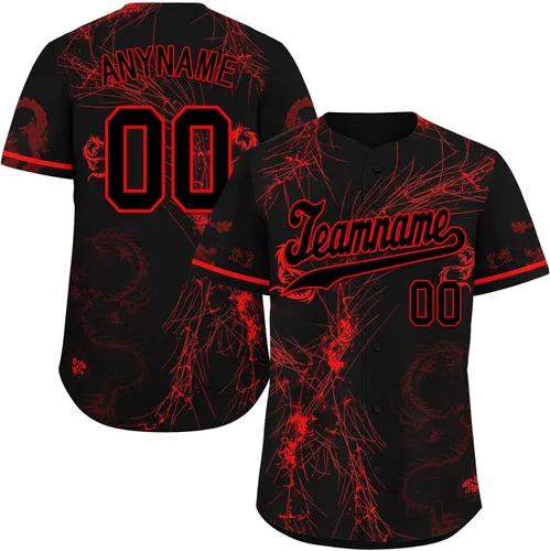 Vista 19 de Camiseta de béisbol de dragón personalizada para hombres y mujeres, camisa de Steetwear de estilo gótico, nombre del equipo y número personalizado