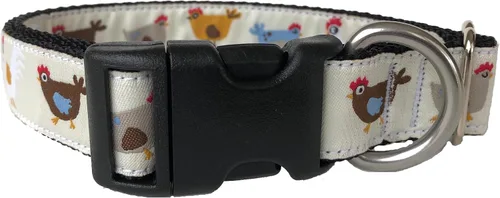 Vista 2 de Collar de perro de pollos (se adapta a un perro de tamaño mediano a grande) (mediano (13 a 20 pulgadas)