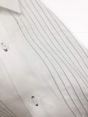 Vista 4 de Kin-Ha Guayabera - Manga larga para hombre, 100% lino, estilo presidencial.