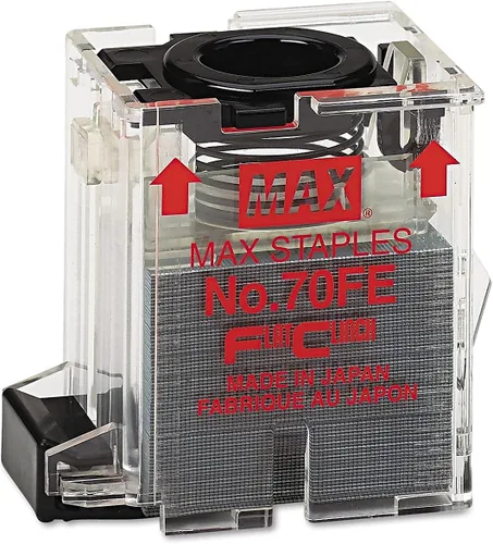 Vista 3 de Max NO70FE - Cartucho de grapas para grapadora eléctrica EH-70F, 5,000/caja