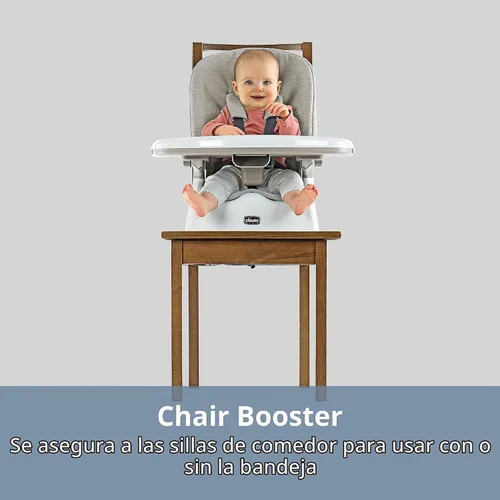 Vista 4 de Chicco Stack Hi-Lo - Silla alta convertible multiusos 6 en 1, reclinables para bebés y niños pequeños, fácil de limpiar, silla alta para bebé Arena