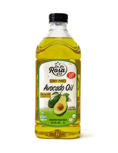 Vista 11 de De La Rosa Aceite de aguacate 100% puro, Kosher para Pascua, vegano, sin OMG y sin gluten, ideal para cocinar con alto punto de humo, primer aceite