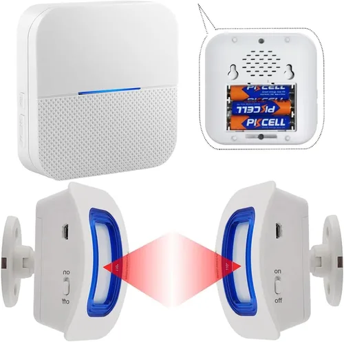 Vista 11 de Alarmas de cama y prevención de caídas para pacientes ancianos con demencia, dispositivo de alerta para el hogar (2 busca+1 sensor)