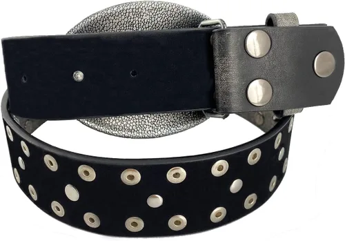 Vista 7 de TOPACC Cinturones occidentales para mujer y hombre Cowboy Country Cinturones con hebillas para jeans pantalones Rodeo