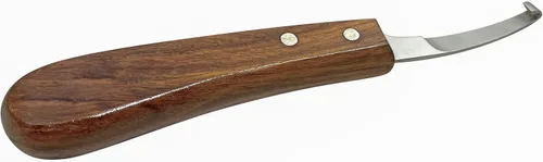 Vista 10 de Equine Care Cuchillo de pezuña de hoja corta para zurdos para recorte de pezuñas de caballo