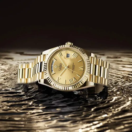 Vista 2 de CADISEN Reloj mecánico automático para hombre, relojes casuales para hombre, zafiro impermeable