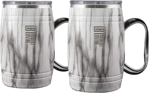 Vista 27 de Robert Irvine - Vaso térmico para vino negro de 12 onzas, juego de 2
