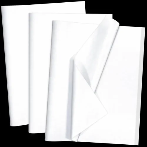 Vista 16 de 100 hojas de papel de seda negro Artdly de 14 x 20 pulgadas, papel de regalo negro a granel para bodas, cumpleaños, proyectos de bricolaje y Navidad