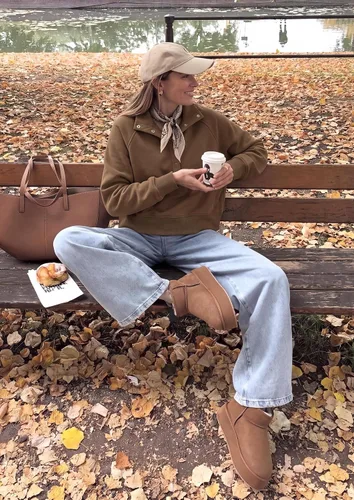 Vista 4 de PRETTYGARDEN Sudaderas de gran tamaño de moda para mujer Marrón