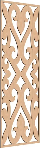 Vista 182 de Keene Paneles de pared decorativos de madera con calado, 9 3/8 pulgadas de ancho x 24 3/8 pulgadas de alto x 1/4 de alto, abedul Birch