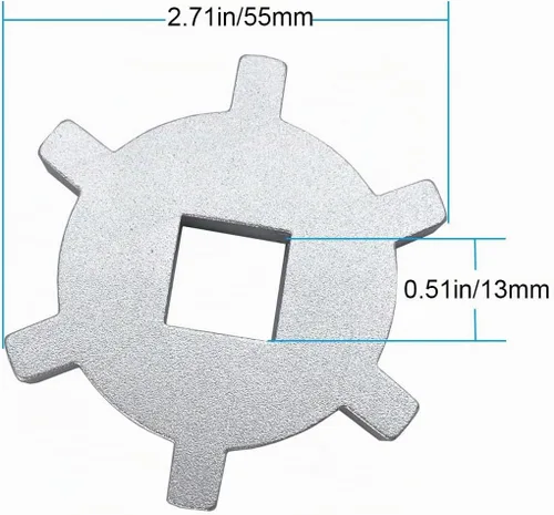 Vista 4 de DOCA Filtro de combustible de aleación de aluminio Instalar herramienta de extracción Llave para Mercury Verado/Optimax 91-896661Mercruiser (Plata)