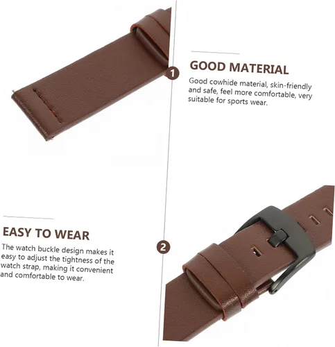 Vista 5 de AOKWAWALIY leather strap universal watch strap watchbands for mens watches Strap for Watch Wristwatch Watch Band 18mm watch correa para hombre Watch