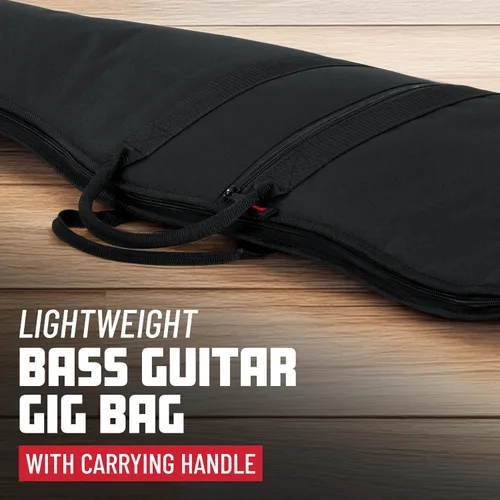 Vista 5 de Gator Cases Funda para Bajo con Espuma Acolchada, Se Adapta a Bajos Jazz y Precision de hasta 46.5" de Largo (GBE-BASS)